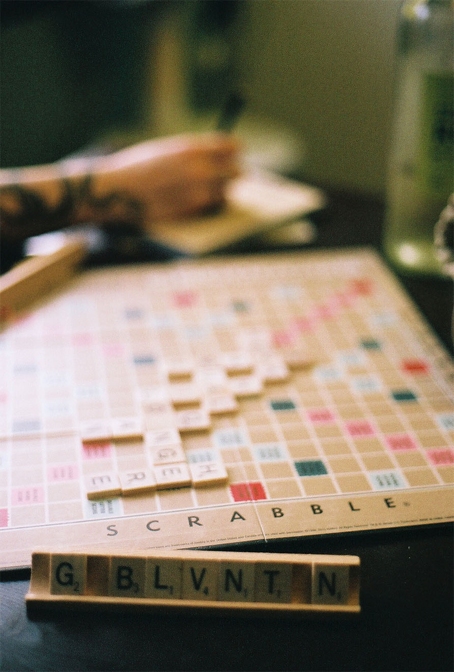 scrabble board