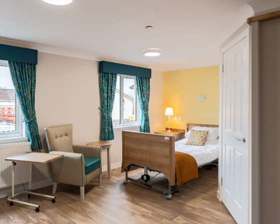 Bedoom at Ashlea Court Care Home