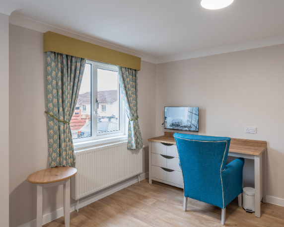 Bedoom at Ashlea Court Care Home
