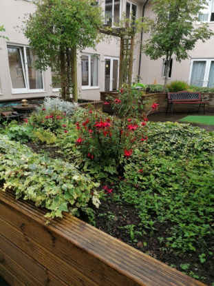 Garden at Ashlea Court Care Home