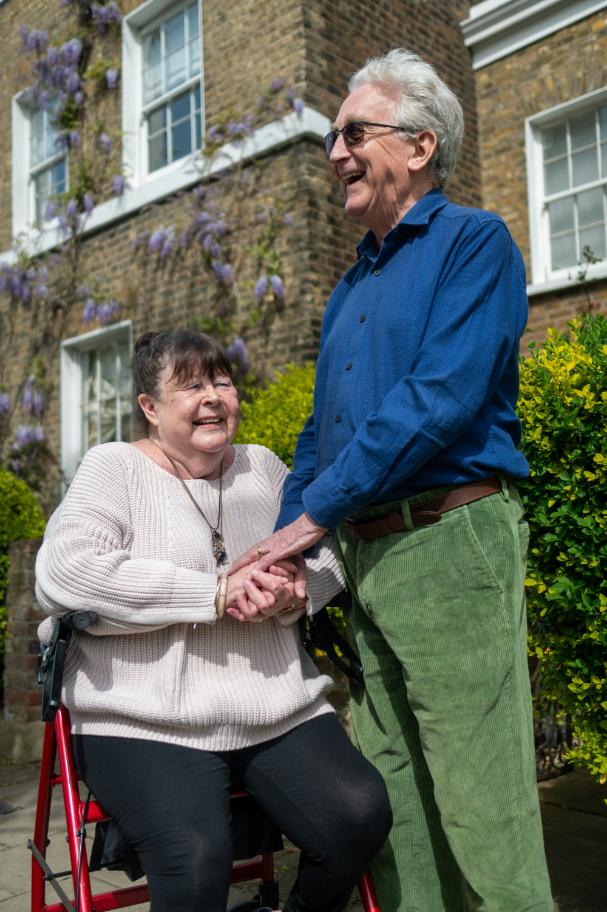 man-laughing-with-woman