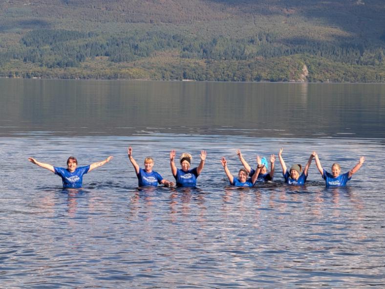 staff in the loch for charity